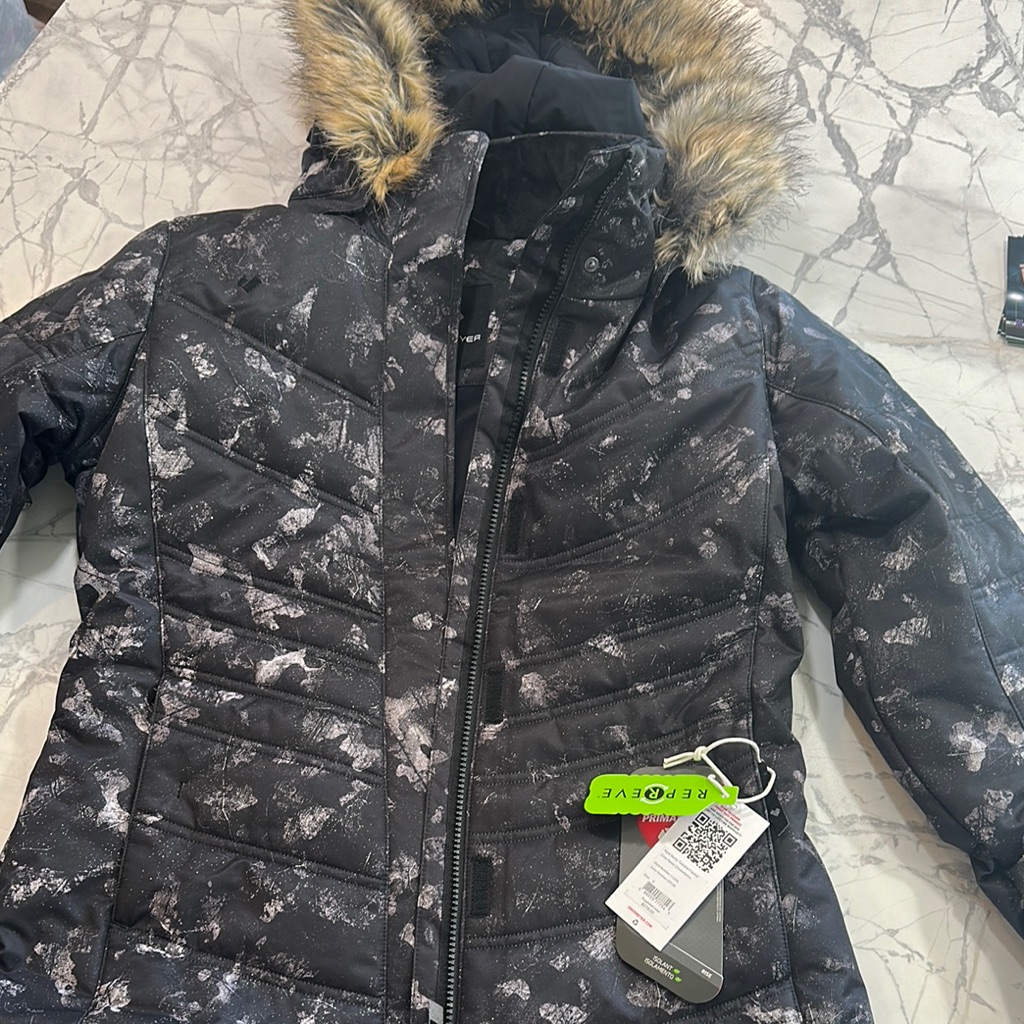 Obermeyer Black And White Tucany Ii Jacket